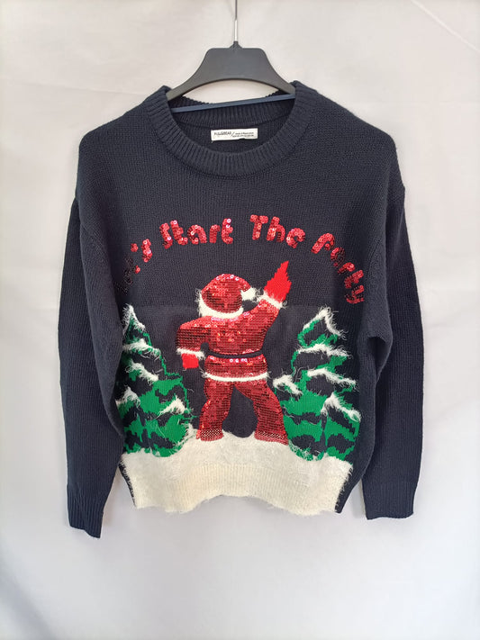 MarketPULL&BEAR.Jersey azul marino T.xs