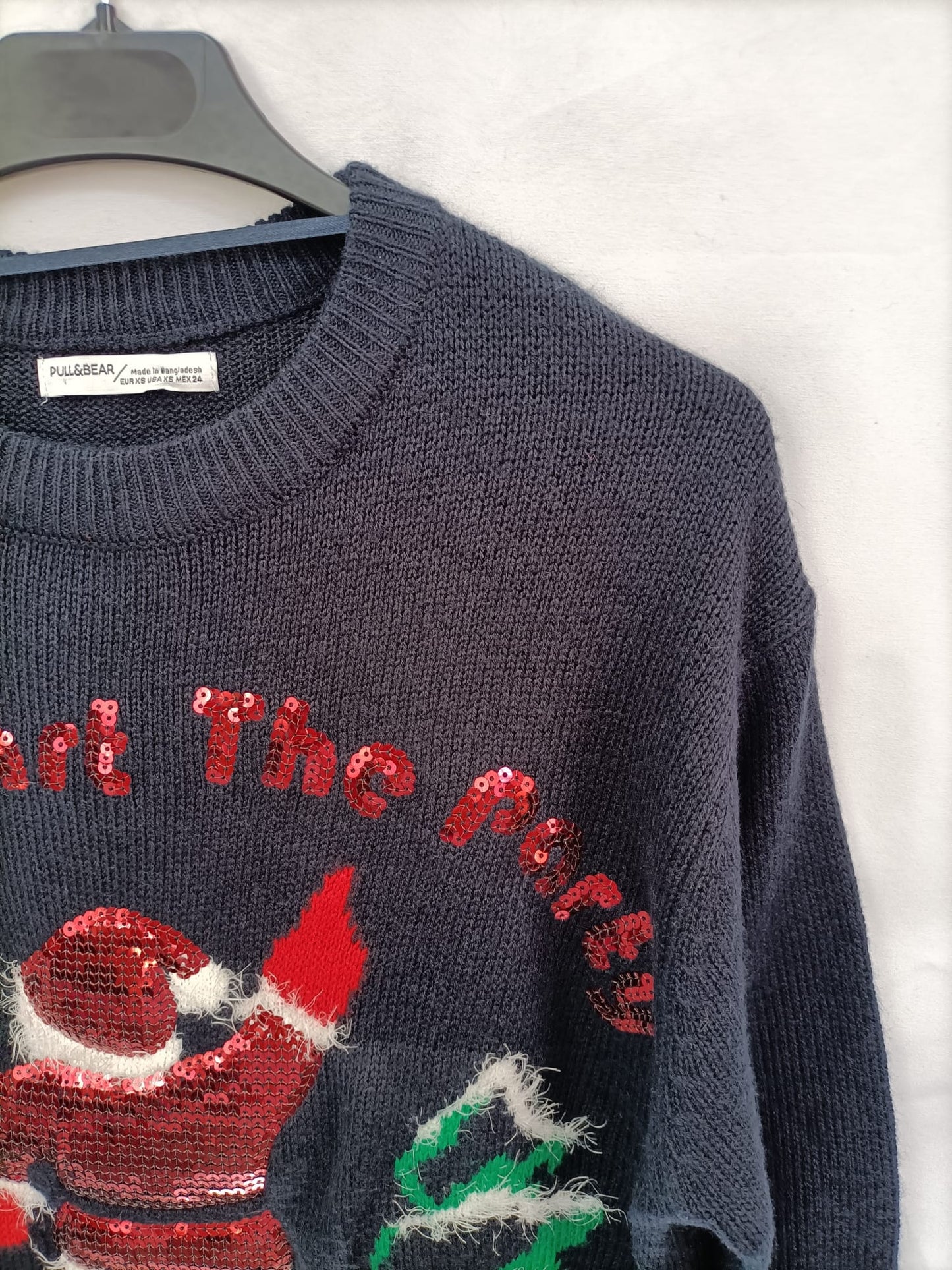 MarketPULL&BEAR.Jersey azul marino T.xs