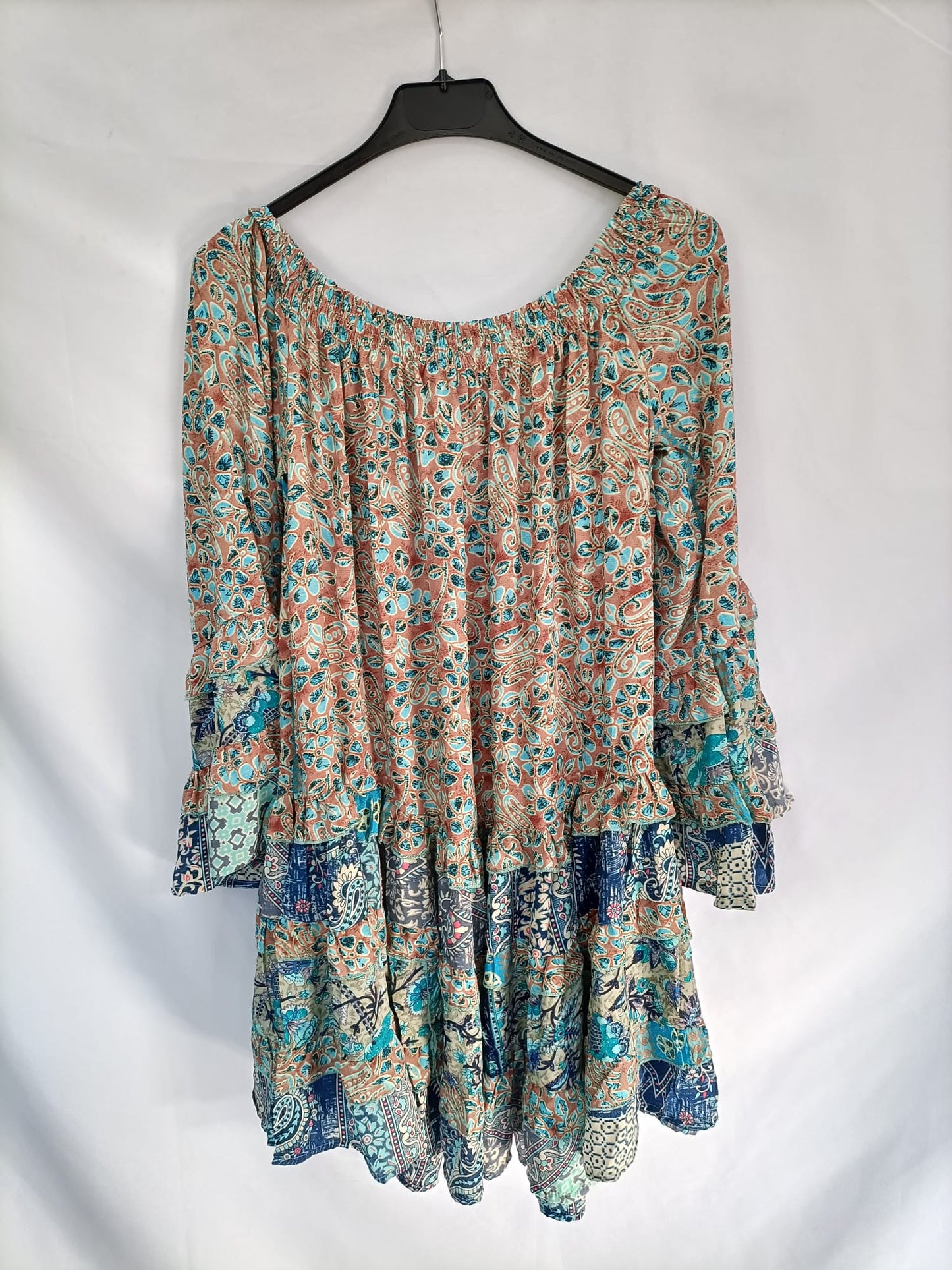 B&B.Vestido corto fluido TU (S/M)