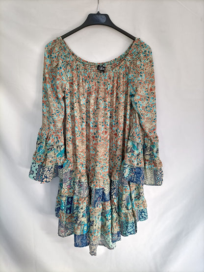 B&B.Vestido corto fluido TU (S/M)