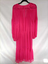 H&M.Vestido largo rosa T.4XL