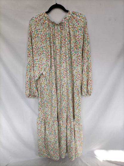 GLAMOROUS.Vestido largo beige T.52