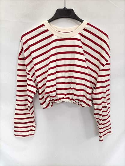 ZARA. Top/sudadera rayas T.s