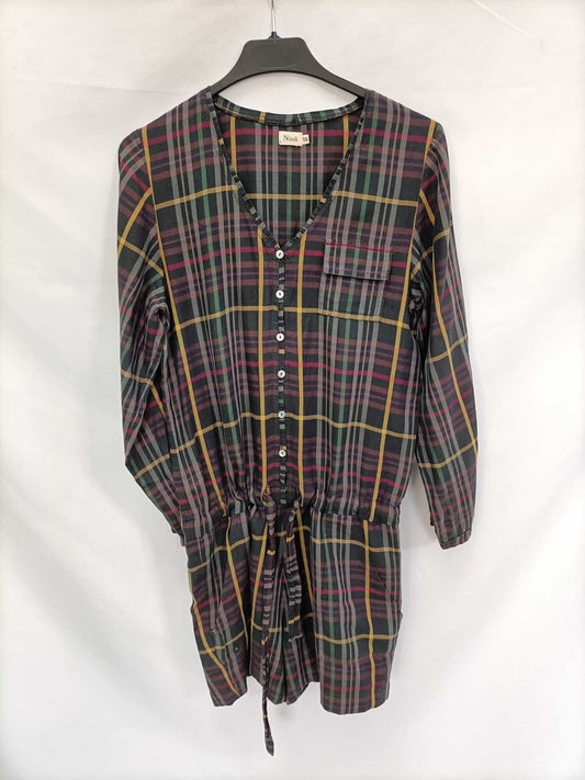 NICOLI. Checkered short jumpsuit size 16 years (xs)