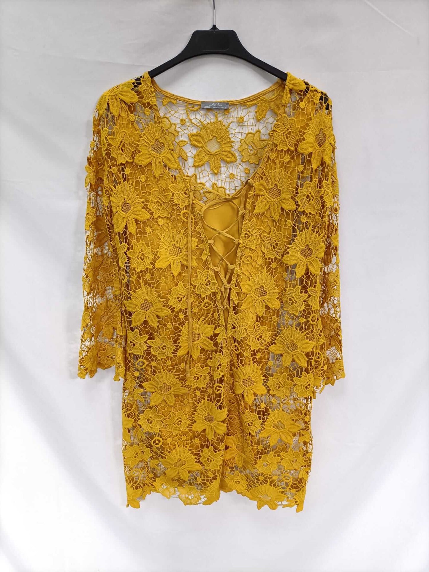 Mustard lace dress TM
