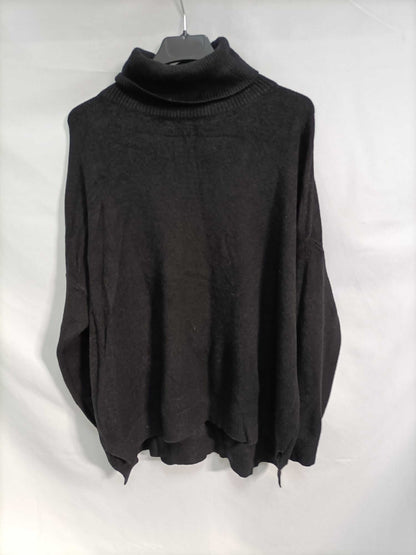 MULAYA. Black turtleneck sweater (l)