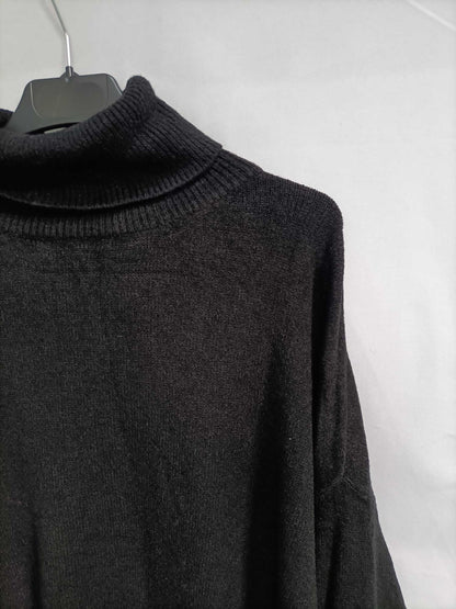 MULAYA. Black turtleneck sweater (l)