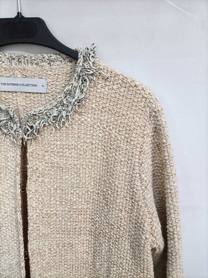 THE EXTREME COLLECTION. Abrigo tweed beige T. xl