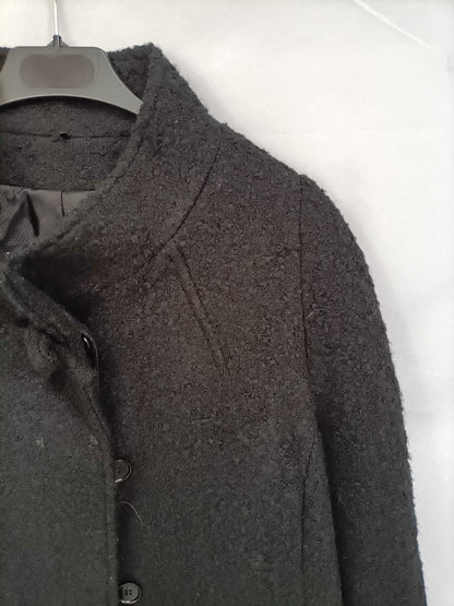 YERA. Black sheepskin coat, size 44