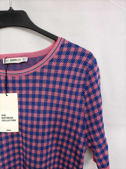 ZARA. Top pata de gallo T.l