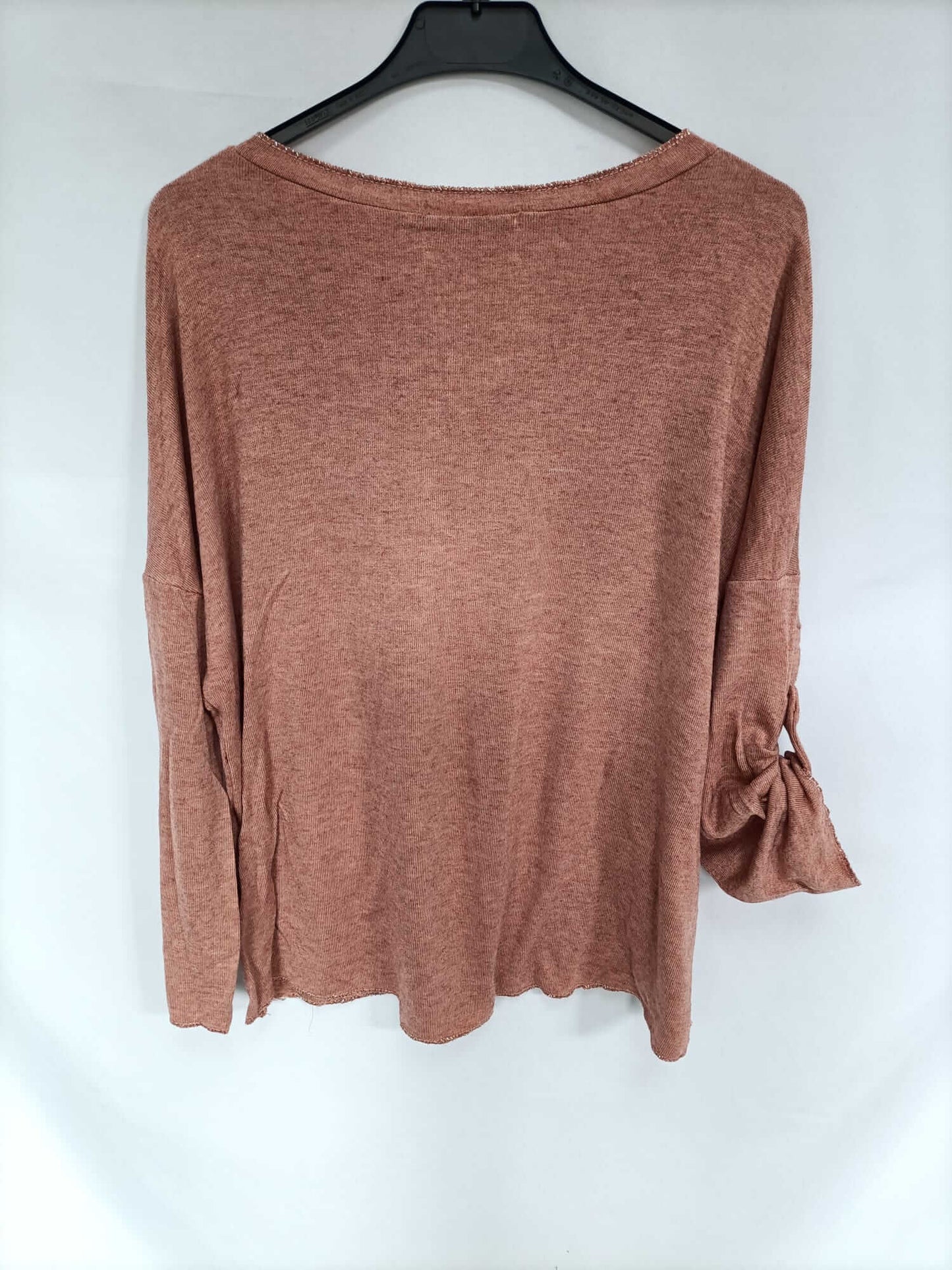 MANANA. Jersey naranja lentejuelas T.u (m/l)