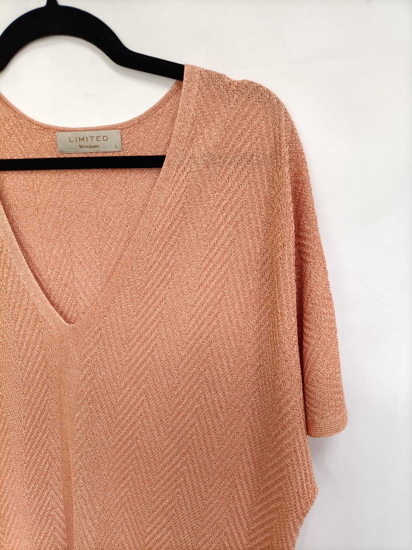 market.EL CORTE INGLES. Top jaspeado naranja T.l