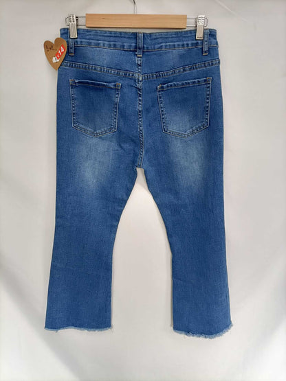 MANANA. Pantalón denim campana T.xl