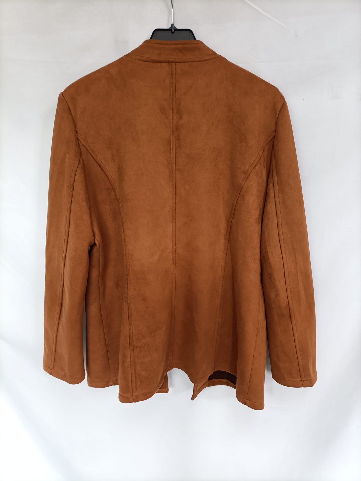 MULAYA. Chaqueta antelina camel T.l
