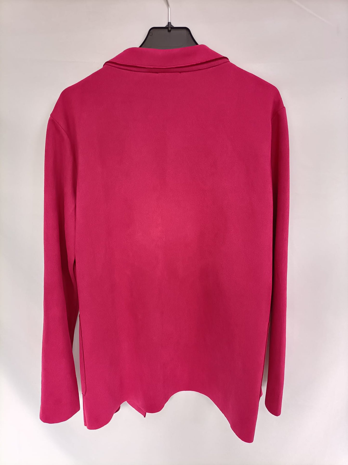 OTRAS. Blazer antelina rosa fucsia T.l