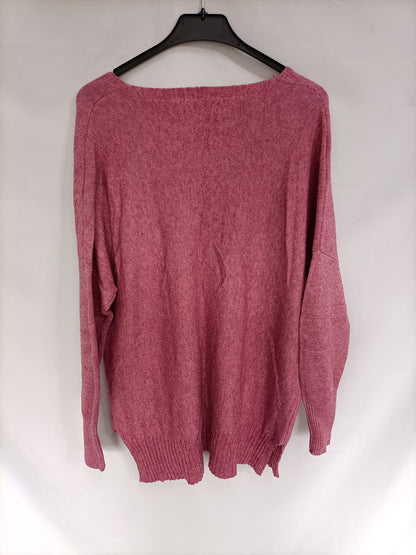 MARK. Pink herringbone sweater (l/xl)