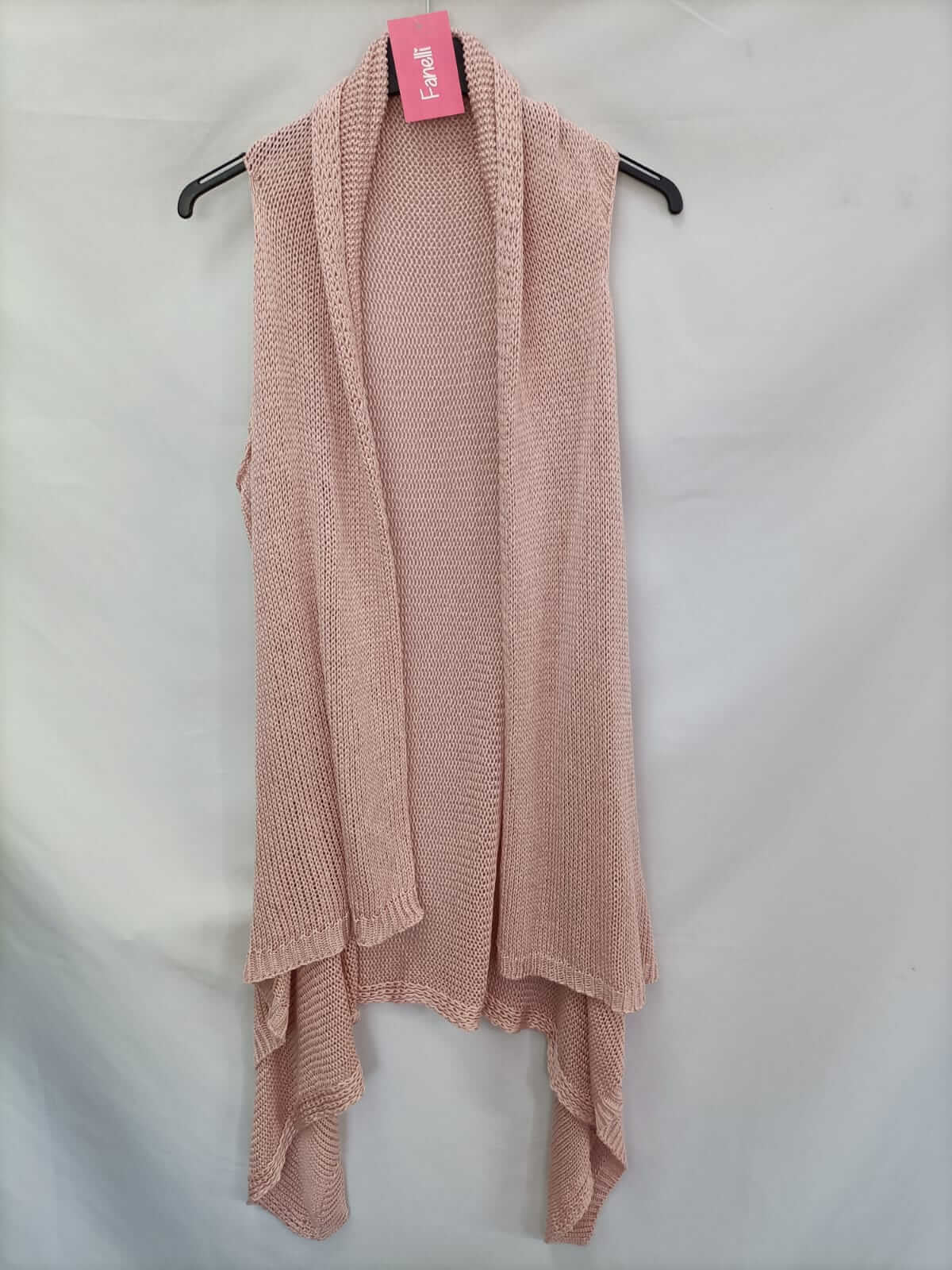FANELLI.Chaleco rosa punto TU