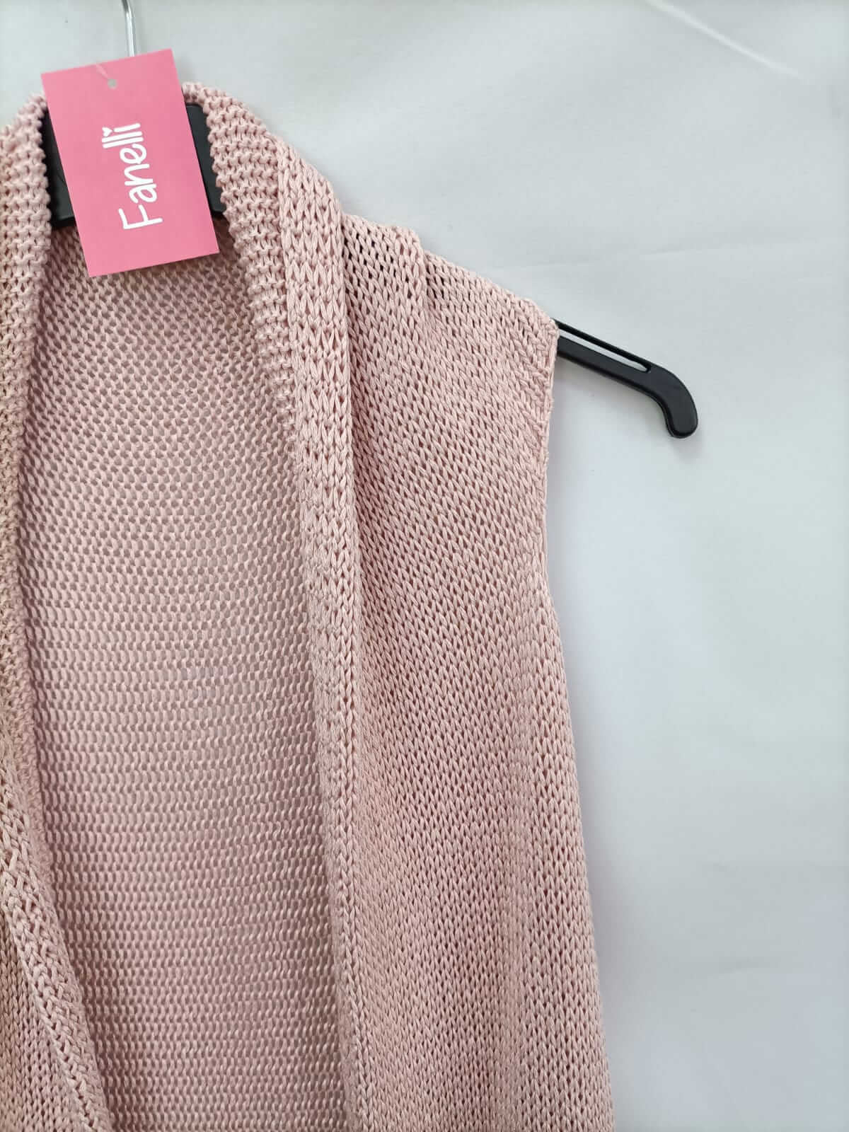 FANELLI.Chaleco rosa punto TU