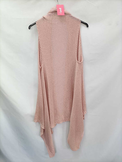 FANELLI.Chaleco rosa punto TU