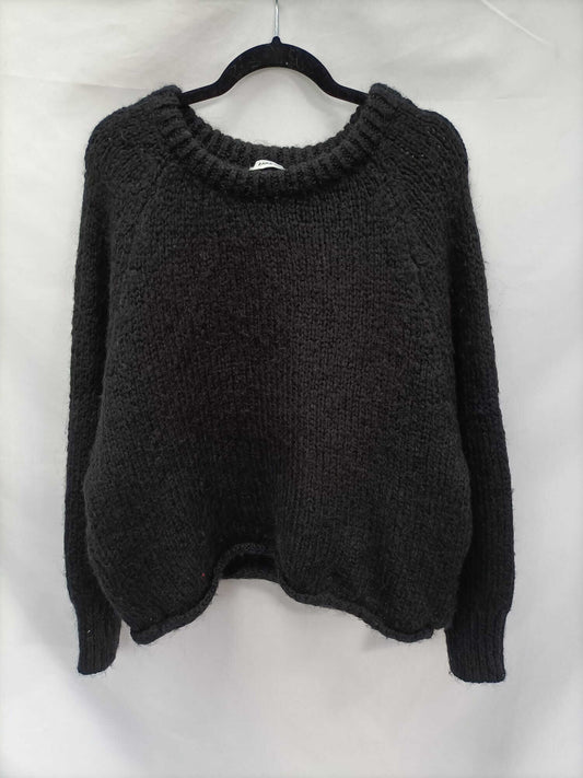 ZARA, Tl oversized black sweater