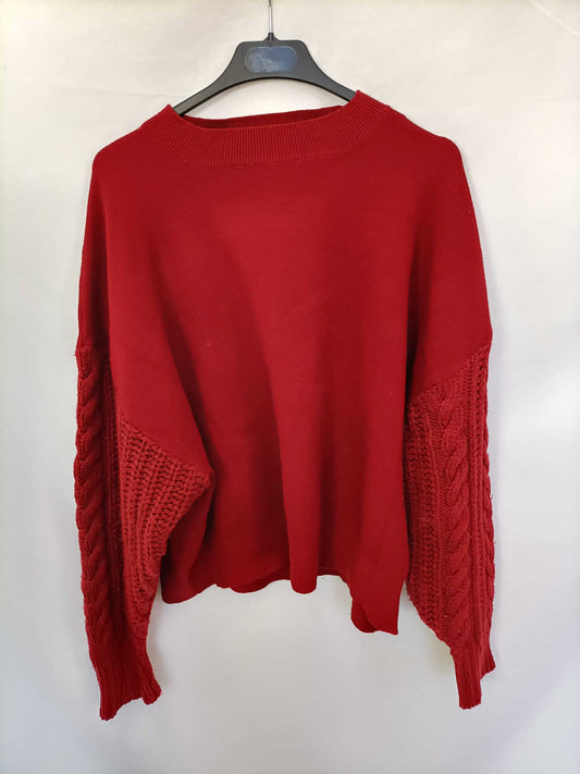 ZARA. Double textured Tl sweater