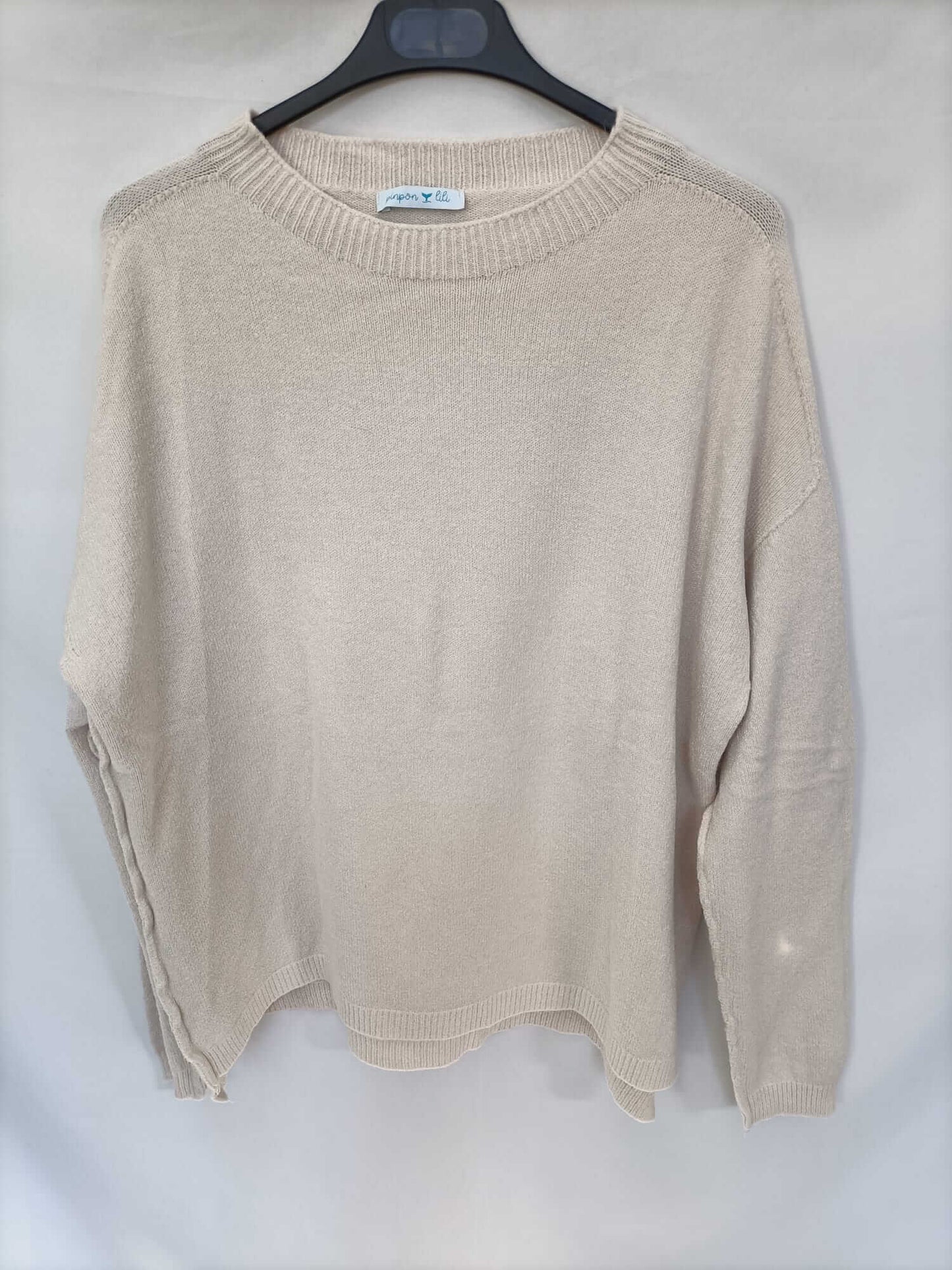 PINPON LILI. Jersey beige clarito Tu (m/l)