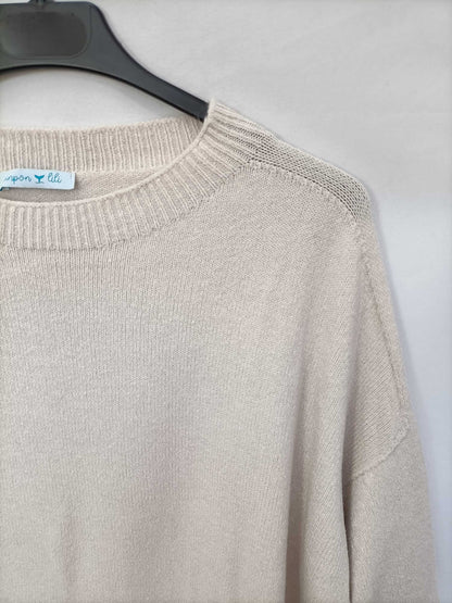 PINPON LILI. Jersey beige clarito Tu (m/l)