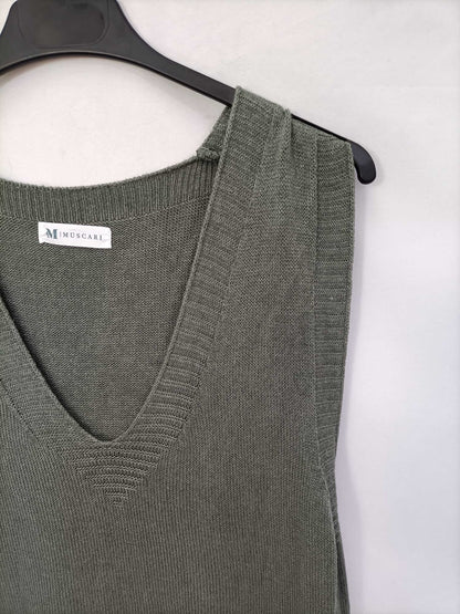 MUSCARI. Flowy green vest Tu (m/l)