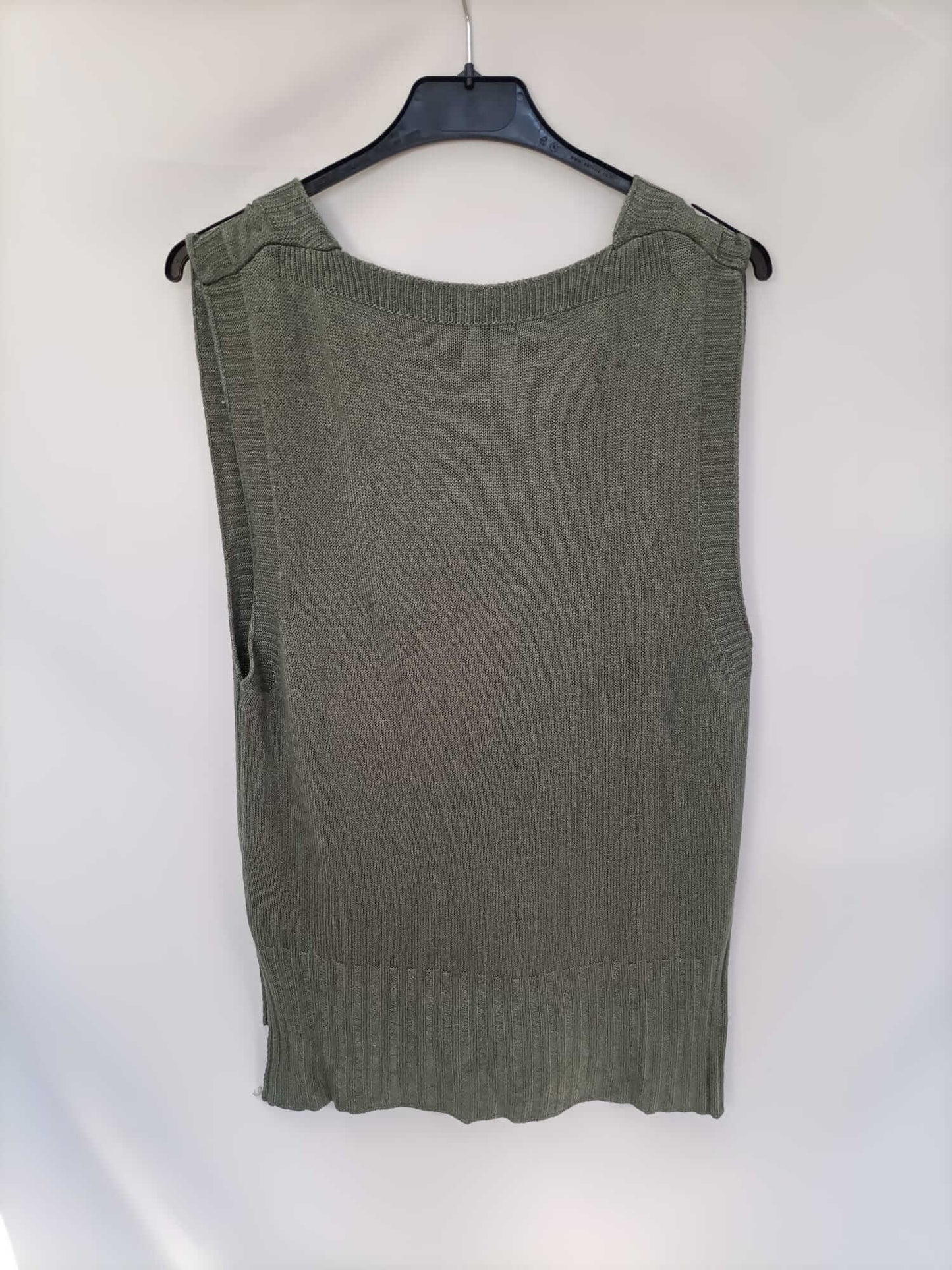 MUSCARI. Flowy green vest Tu (m/l)