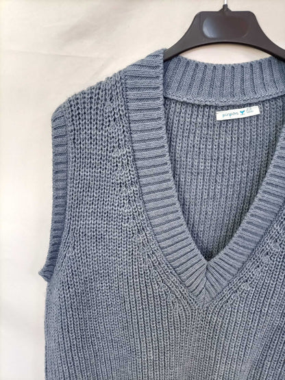 PINPON LILI. Chaleco celeste Tu (l/xl)