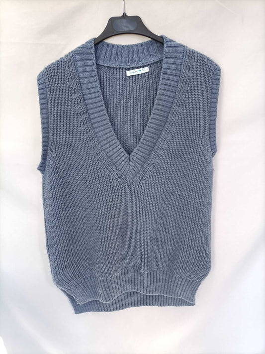 PINPON LILI. Chaleco celeste Tu (l/xl)