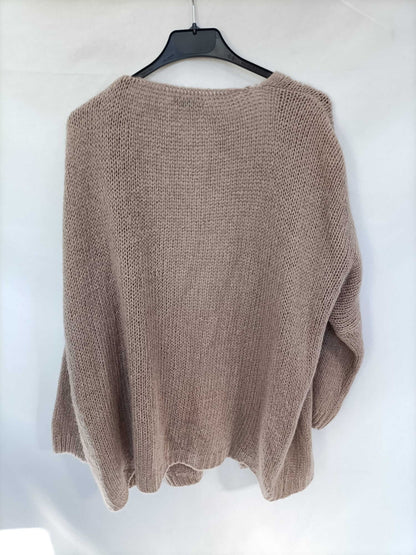 PINPON LILI. Beige cardigan Tu