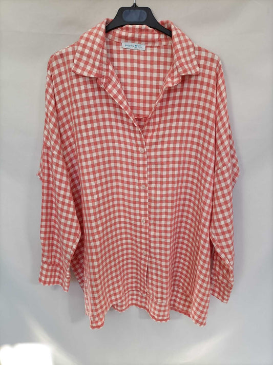 PINPON LILI. Blusa de cuadros vichi Tu (l/xl)