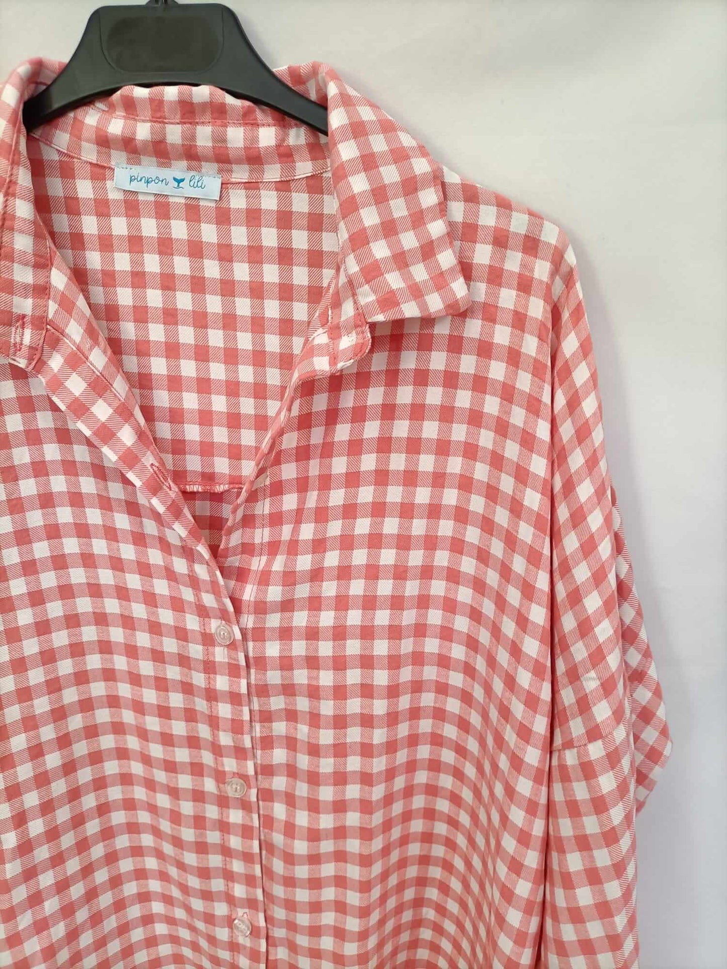 PINPON LILI. Blusa de cuadros vichi Tu (l/xl)