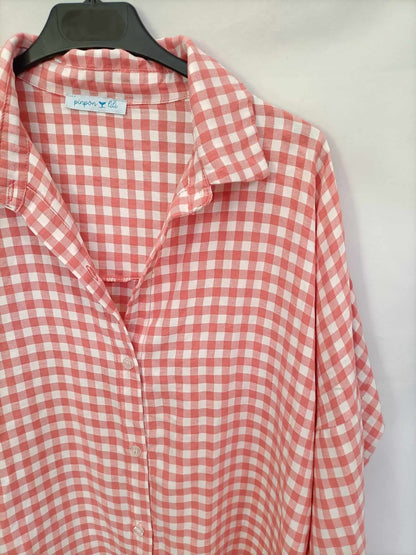 PINPON LILI. Blusa de cuadros vichi Tu (l/xl)