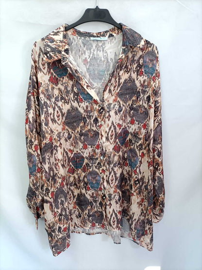 PINPON LILI. Blusa fluida estilo retro Tu (l/xl)