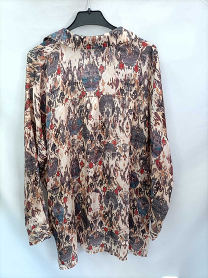 PINPON LILI. Blusa fluida estilo retro Tu (l/xl)