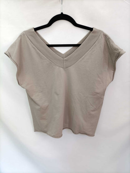 OTRAS. Camiseta beige topo TU (L)