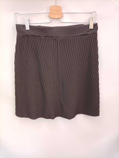 VILA. Falda punto gris T.m