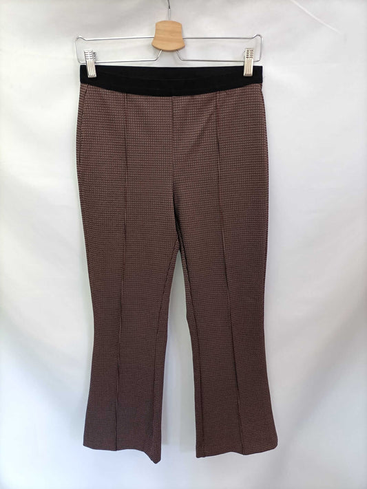 MANGO. Pantalón pata de gallo T.m