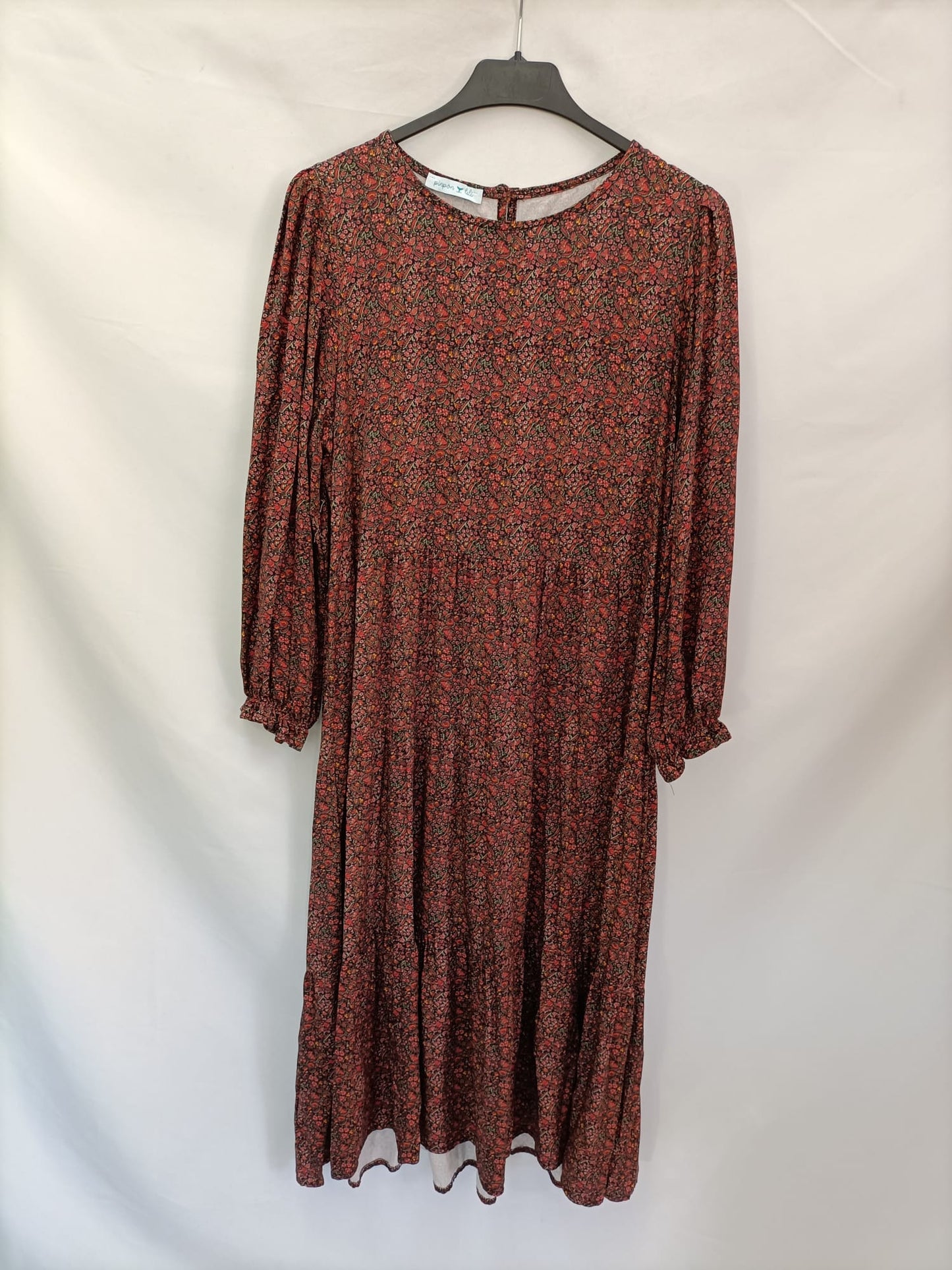 PINPON LILI. Vestido largo flores T.u (s/m)