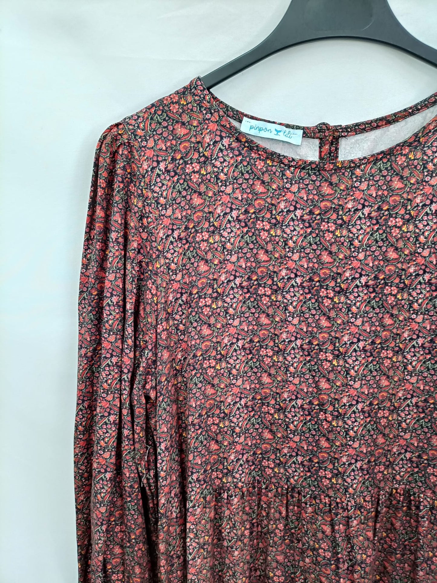 PINPON LILI. Vestido largo flores T.u (s/m)