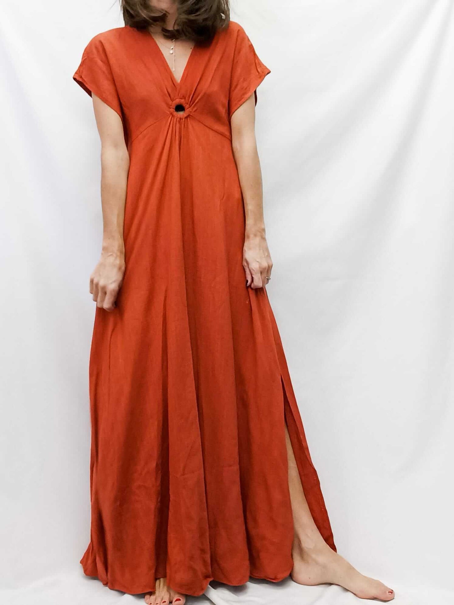 FORMULA YOUNG. Long tile dress size 36