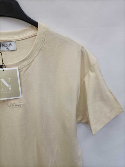 NOUS.Camiseta beige T.s