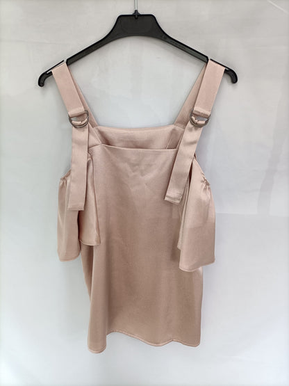 UNIKA.Top rosa palo satinado T.s/m