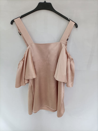 UNIKA.Top rosa palo satinado T.s/m