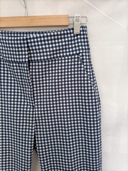 ZARA. Gingham trousers S.36