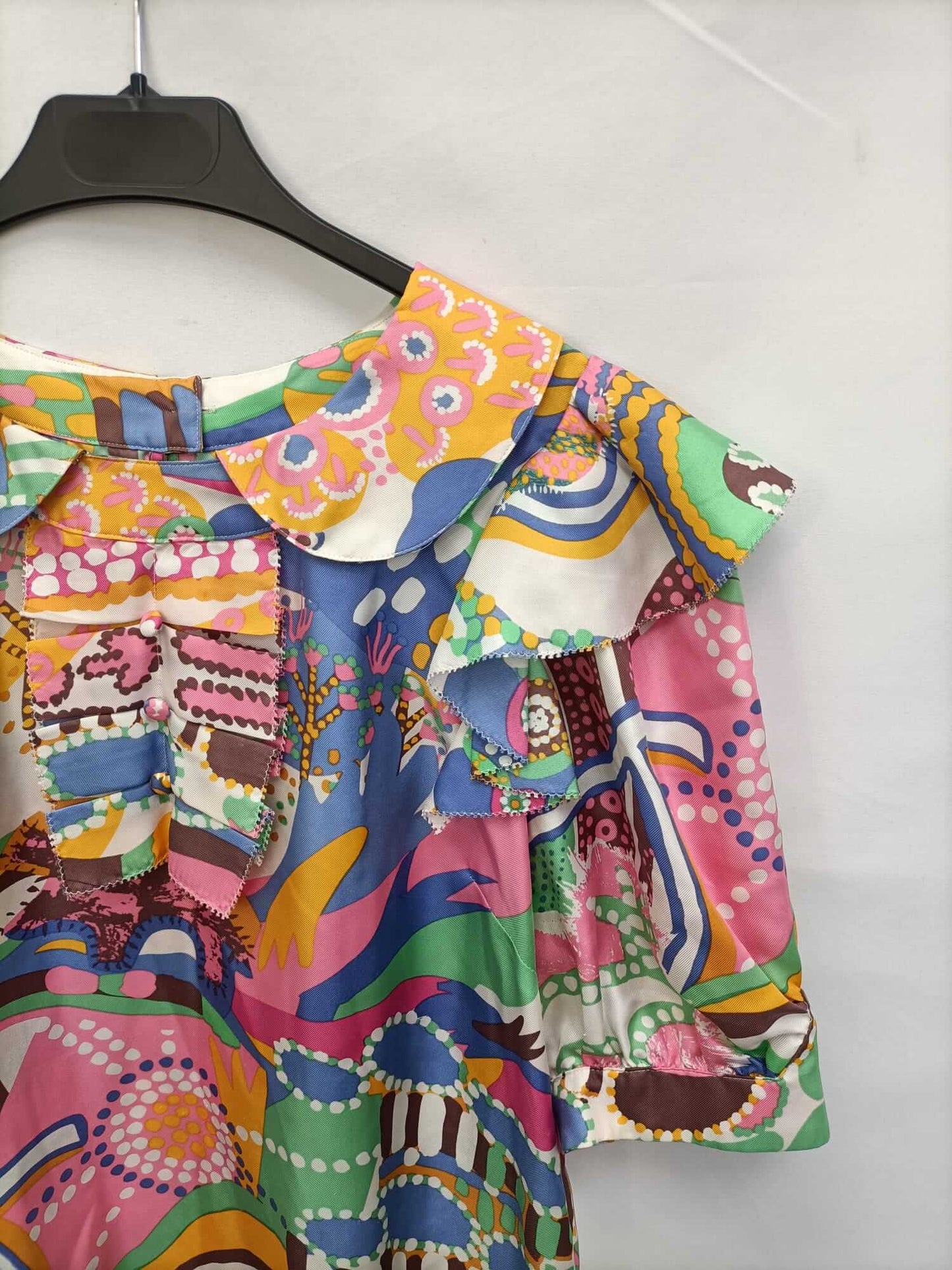 SEE BY CHLOÉ. Blusa seda colores T.40 (s/m)