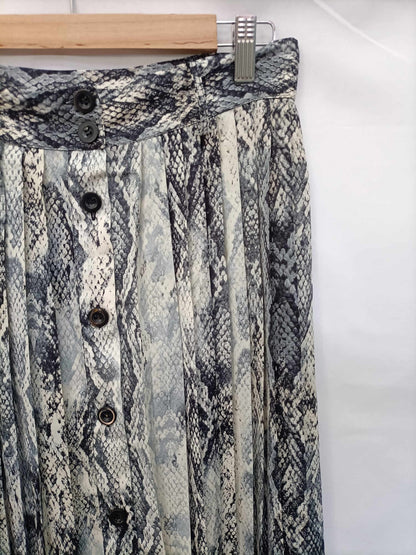 ZARA. Falda midi animal print T.l