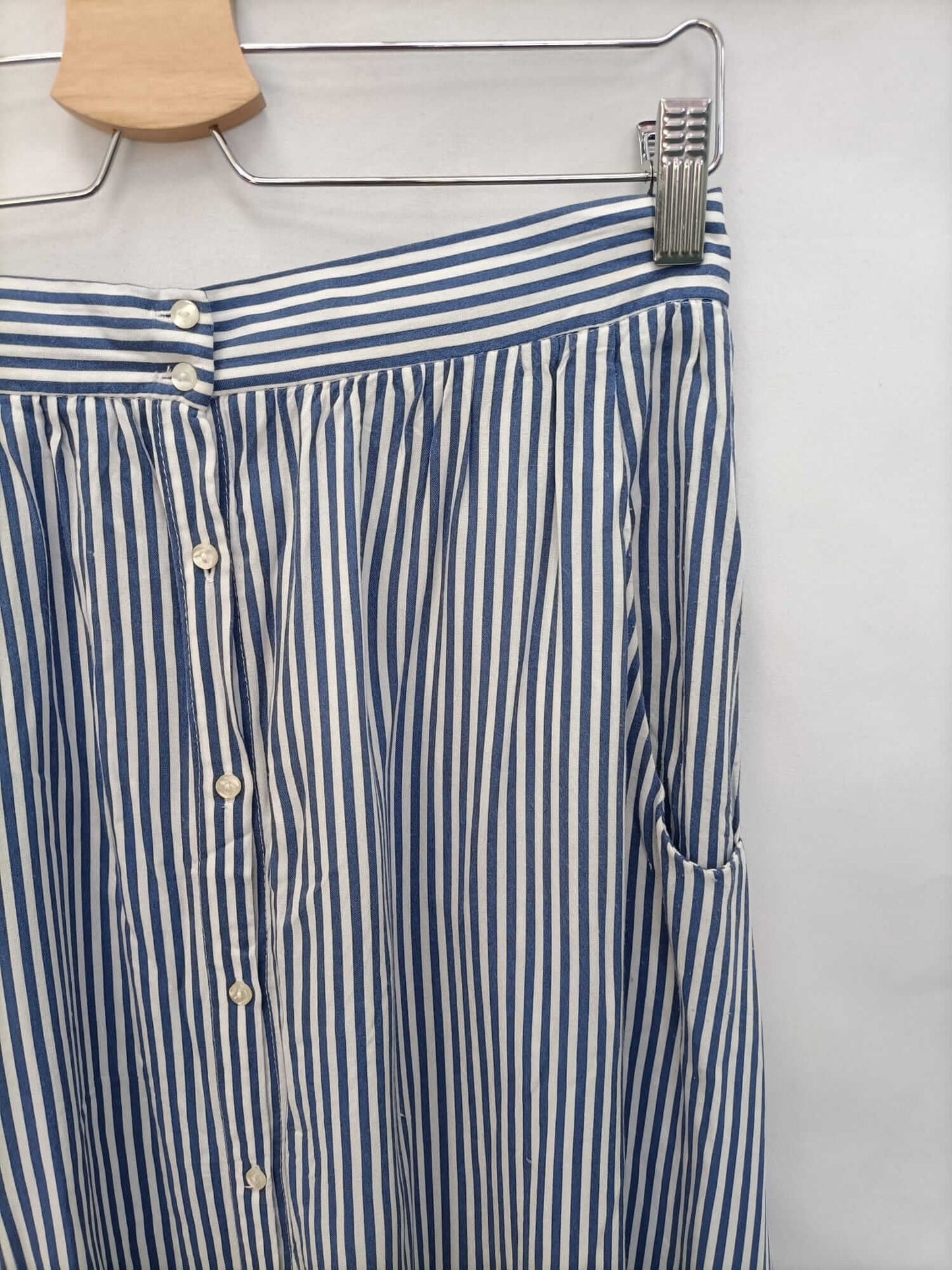 MANGO. Striped midi skirt Tm